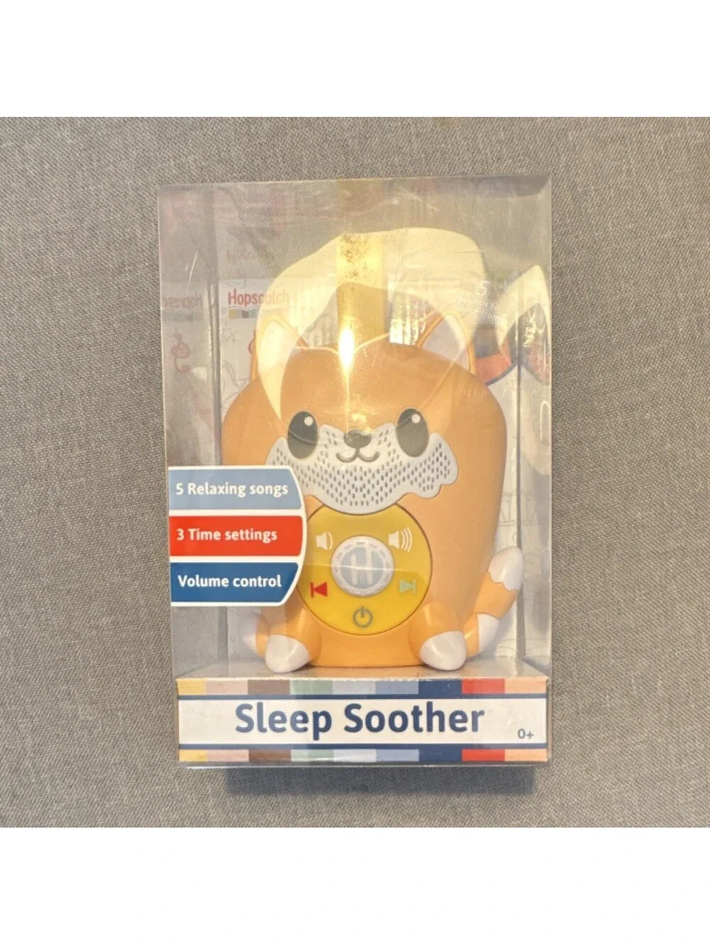 Hopscotch Lane White Noise Machine Sleep Soother Sound Therapy Orange White